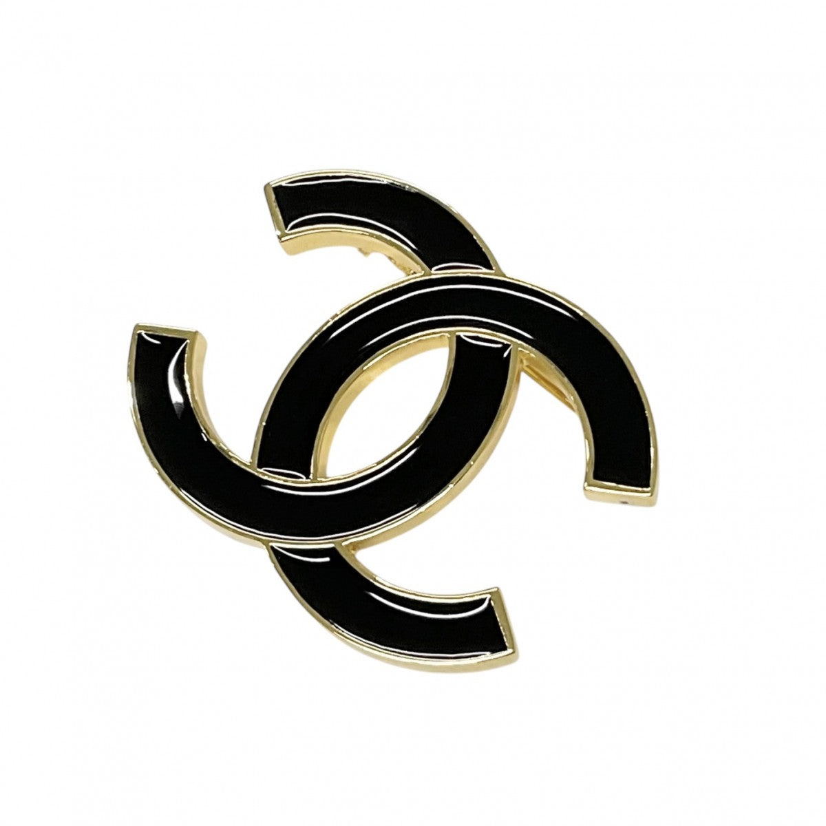 Chanel CHANEL Brooch Corsage Black Gold Coco Mark