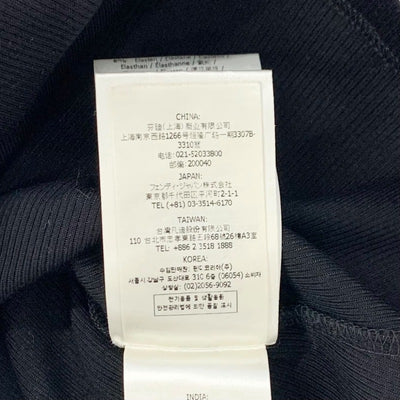 フェンディ FENDI トップス コットン ブラック ホワイト ロゴ タンクトップ