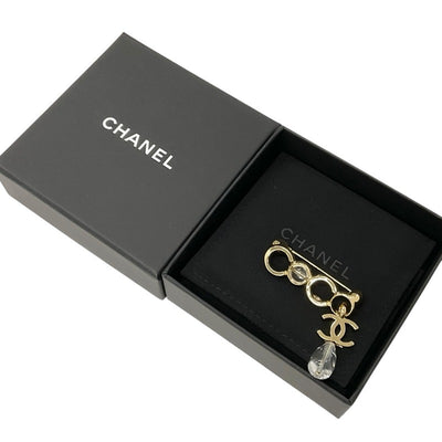 Chanel CHANEL Brooch Corsage Gold Coco Mark COCO Charm