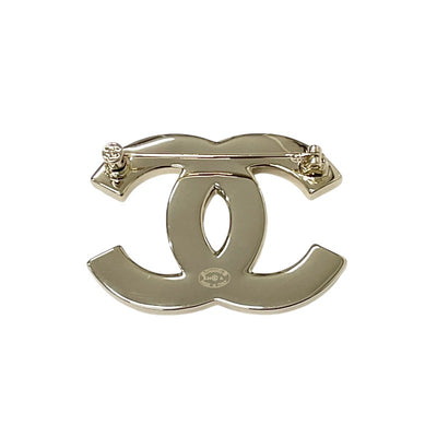 Chanel CHANEL Brooch Corsage White Gold Coco Mark