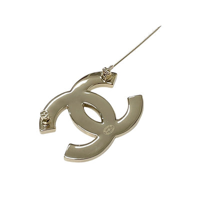 Chanel CHANEL Brooch Corsage White Gold Coco Mark