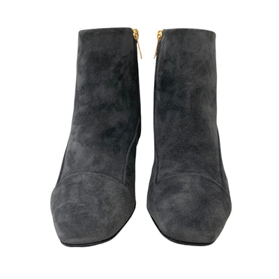 Hermes Lexi Boots Short Boots Shoes Suede Grey