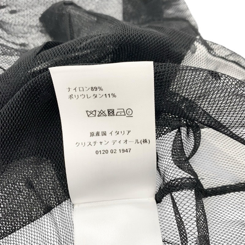 クリスチャンディオール CHRISTIAN DIOR トップス レースシャツ ブラック 黒 ドット柄 半袖