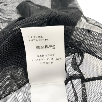 クリスチャンディオール CHRISTIAN DIOR トップス レースシャツ ブラック 黒 ドット柄 半袖