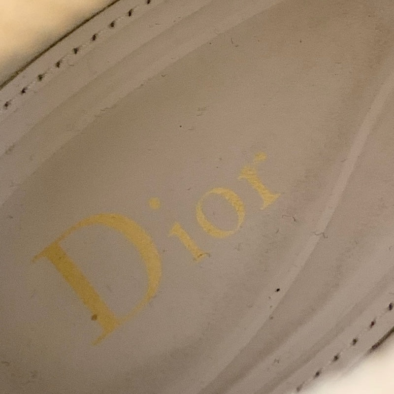 クリスチャンディオール CHRISTIAN DIOR スニーカー 靴 シューズ ファブリック レザー ゴールド ホワイト ソックススニーカー ロゴ ライン