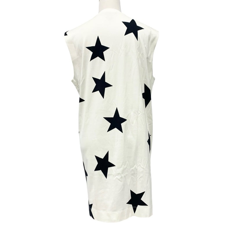 ルイヴィトン LOUIS VUITTON ワンピース コットン ホワイト ブラック ゴールド ロゴ スター