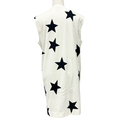 ルイヴィトン LOUIS VUITTON ワンピース コットン ホワイト ブラック ゴールド ロゴ スター