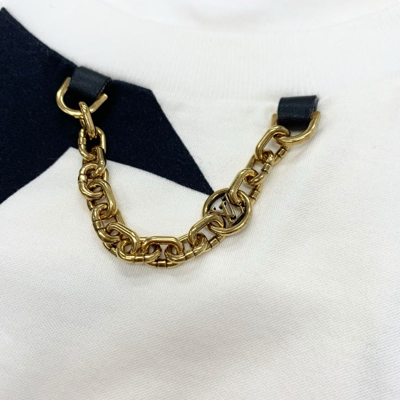 ルイヴィトン LOUIS VUITTON ワンピース コットン ホワイト ブラック ゴールド ロゴ スター