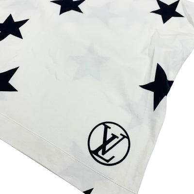 ルイヴィトン LOUIS VUITTON ワンピース コットン ホワイト ブラック ゴールド ロゴ スター