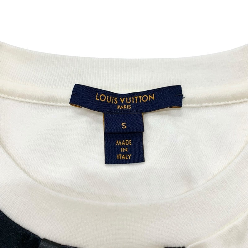 ルイヴィトン LOUIS VUITTON ワンピース コットン ホワイト ブラック ゴールド ロゴ スター