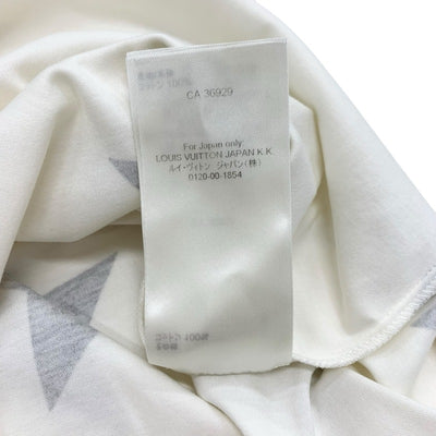 ルイヴィトン LOUIS VUITTON ワンピース コットン ホワイト ブラック ゴールド ロゴ スター