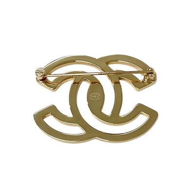 Chanel CHANEL Brooch Corsage White Gold Coco Mark