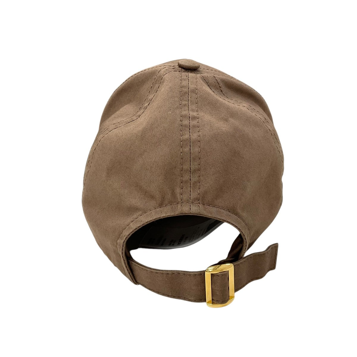 CELINE cap hat cotton brown white logo triomphe baseball cap