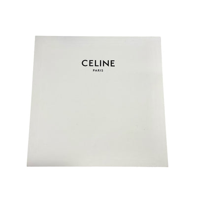 CELINE cap hat cotton brown white logo triomphe baseball cap