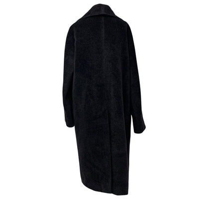 Hermes HERMES Outerwear Black Black Coat Long Coat Alpaca