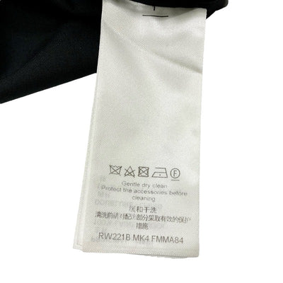 ルイヴィトン LOUIS VUITTON アウター ブラック 黒 アシンメトリカルプリーツケープ ウール