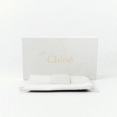クロエ Chloe ローファー 革靴 靴 シューズ レザー ホワイト ゴールド Cロゴ バブーシュ