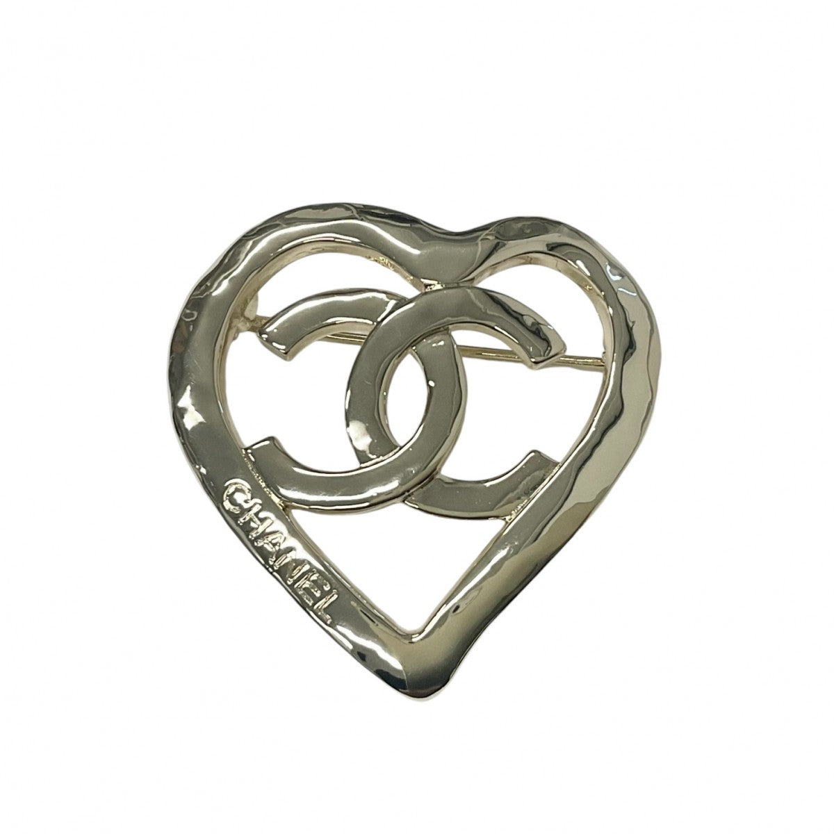 Chanel CHANEL Brooch Corsage Gold Coco Mark Logo Heart