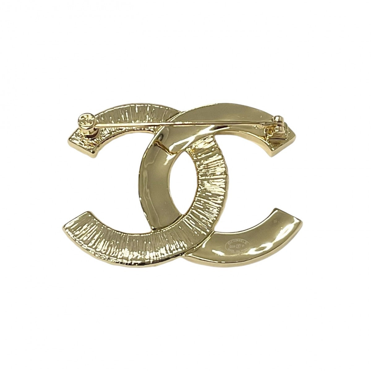 Chanel CHANEL Brooch Corsage Gold Black Coco Mark