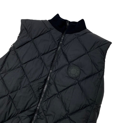 Hermes HERMES Outerwear Black White Down Vest Promenade du Matin Reversible