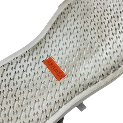 エルメス HERMES ディープ スニーカー 靴 シューズ ニット レザー ブラック ホワイト Hロゴ