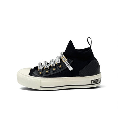 クリスチャンディオール CHRISTIAN DIOR WALKNDIOR スニーカー 靴 シューズ ニット レザー ブラック ホワイト ロゴ