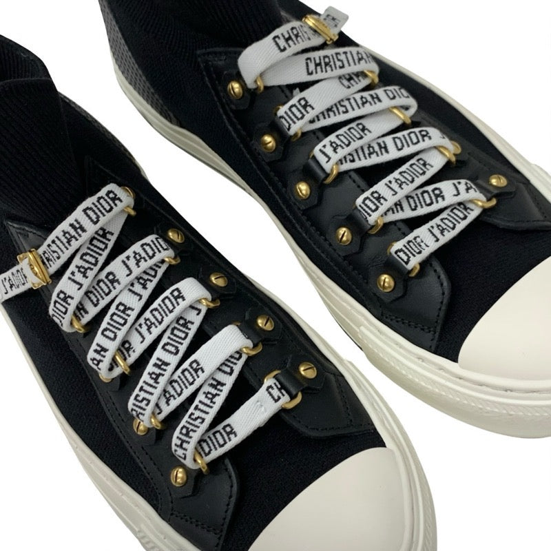 クリスチャンディオール CHRISTIAN DIOR WALKNDIOR スニーカー 靴 シューズ ニット レザー ブラック ホワイト ロゴ