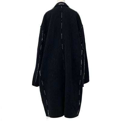 バレンシアガ BALENCIAGA アウター ブラック ホワイト コート Raw Edge Coat オーバーサイズ チェック メンズ