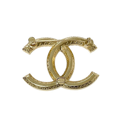 Chanel CHANEL Brooch Corsage Gold Coco Mark Rhinestone