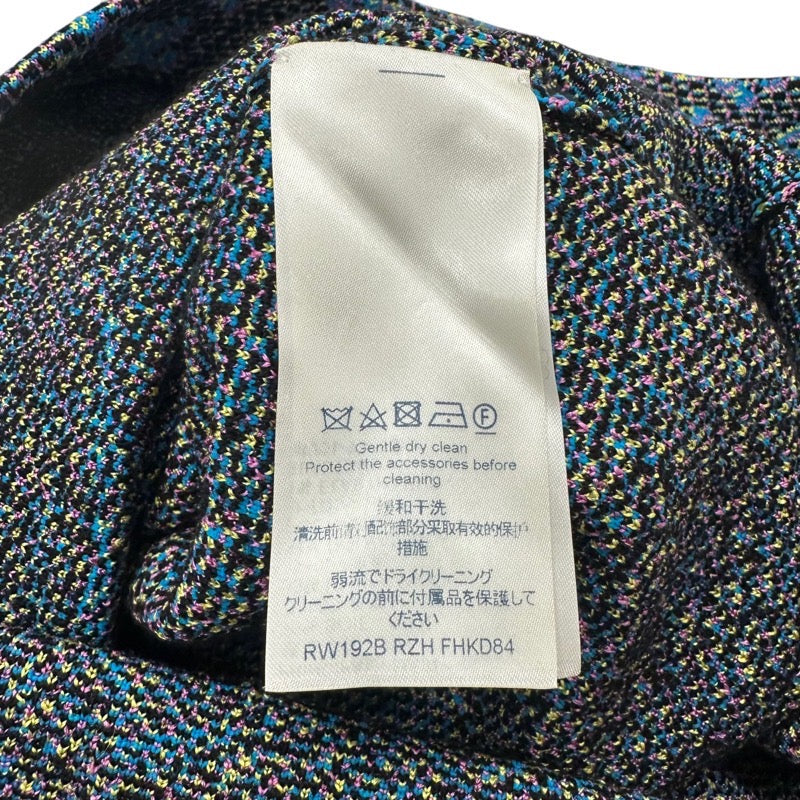 ルイヴィトン LOUIS VUITTON モノグラム ワンピース シルク ブルー系 ノースリーブ