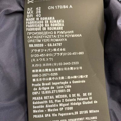 プラダ PRADA アウター ブラック 未使用 Re-Nylon トライアングル ロゴ ダウンコート ダウンベスト 2way