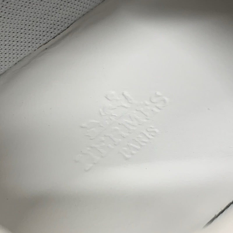 エルメス HERMES バウンシング スニーカー 靴 シューズ ファブリック スエード ベージュ ホワイト 未使用