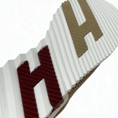 エルメス HERMES バウンシング スニーカー 靴 シューズ ファブリック スエード ベージュ ホワイト 未使用