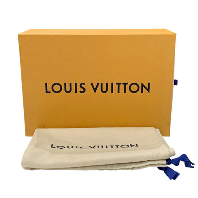 ルイヴィトン LOUIS VUITTON アッパーケースライン ローファー 革靴 靴 シューズ レザー ミンクファー ブラウン ブラック ゴールド ロゴ フラットシューズ