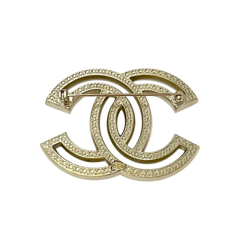 Chanel CHANEL Brooch Corsage Gold Coco Mark Rhinestone