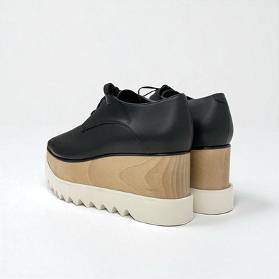 ステラマッカートニー STELLA McCARTNEY エリス スニーカー 靴 シューズ フェイクレザー ブラック 厚底シューズ プラットフォーム レースアップ