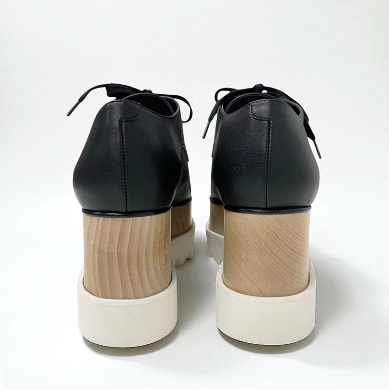 ステラマッカートニー STELLA McCARTNEY エリス スニーカー 靴 シューズ フェイクレザー ブラック 厚底シューズ プラットフォーム レースアップ
