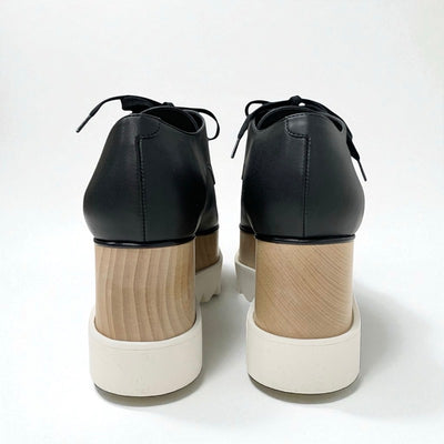 ステラマッカートニー STELLA McCARTNEY エリス スニーカー 靴 シューズ フェイクレザー ブラック 厚底シューズ プラットフォーム レースアップ