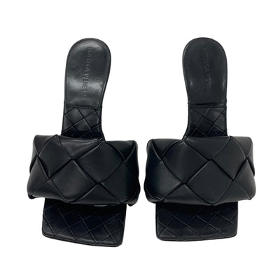ボッテガヴェネタ BOTTEGAVENETA リド サンダル 靴 シューズ レザー ブラック 黒 イントレチャート ミュール