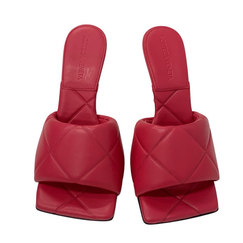 ボッテガヴェネタ BOTTEGAVENETA リド サンダル 靴 シューズ レザー ピンク系 イントレチャート ミュール
