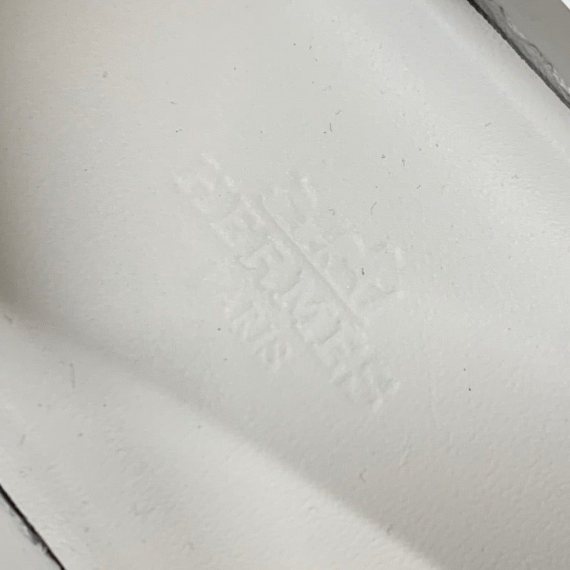 エルメス HERMES ゲーム スニーカー 靴 シューズ スエード ベージュ ピンクゴールド ケリー金具 スリッポン