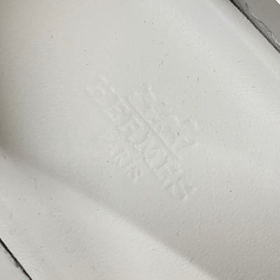 エルメス HERMES ゲーム スニーカー 靴 シューズ スエード ベージュ ピンクゴールド ケリー金具 スリッポン