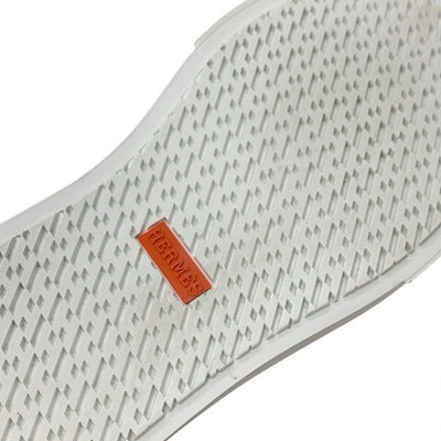 エルメス HERMES ゲーム スニーカー 靴 シューズ スエード ベージュ ピンクゴールド ケリー金具 スリッポン