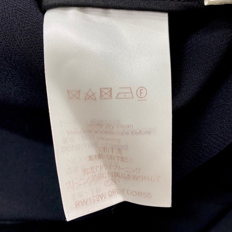 ルイヴィトン LOUIS VUITTON ワンピース ウール ブラック 黒 ゴールド ロゴ モノグラムフラワー