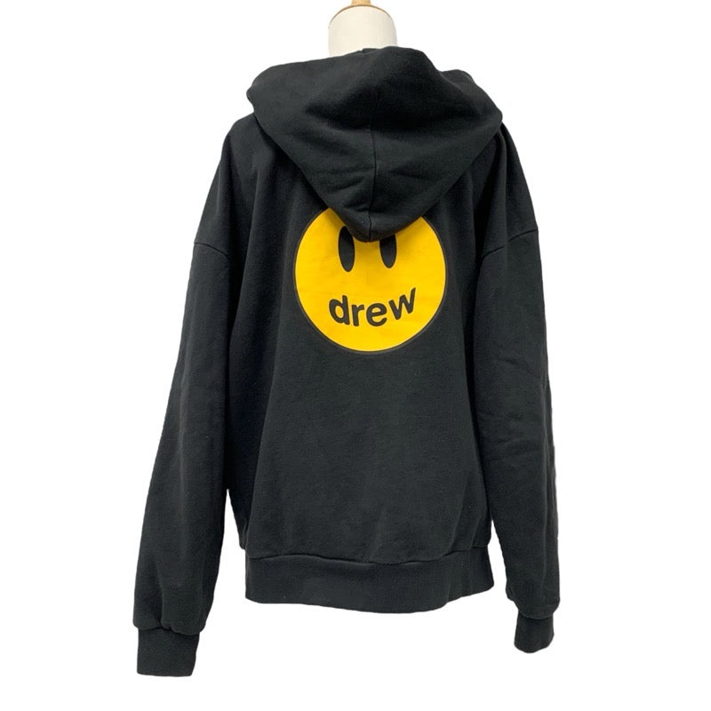ドリューハウス drew house トップス コットン ブラック イエロー パーカー ジップパーカー ロゴ メンズ
