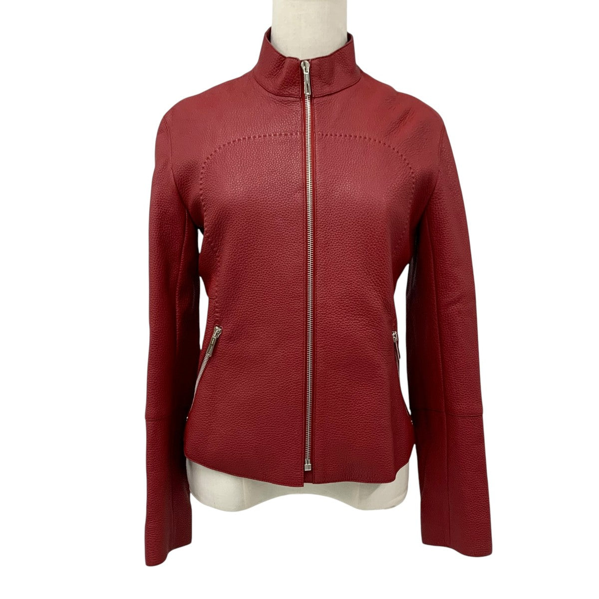 Hermes HERMES outerwear red jacket blouson