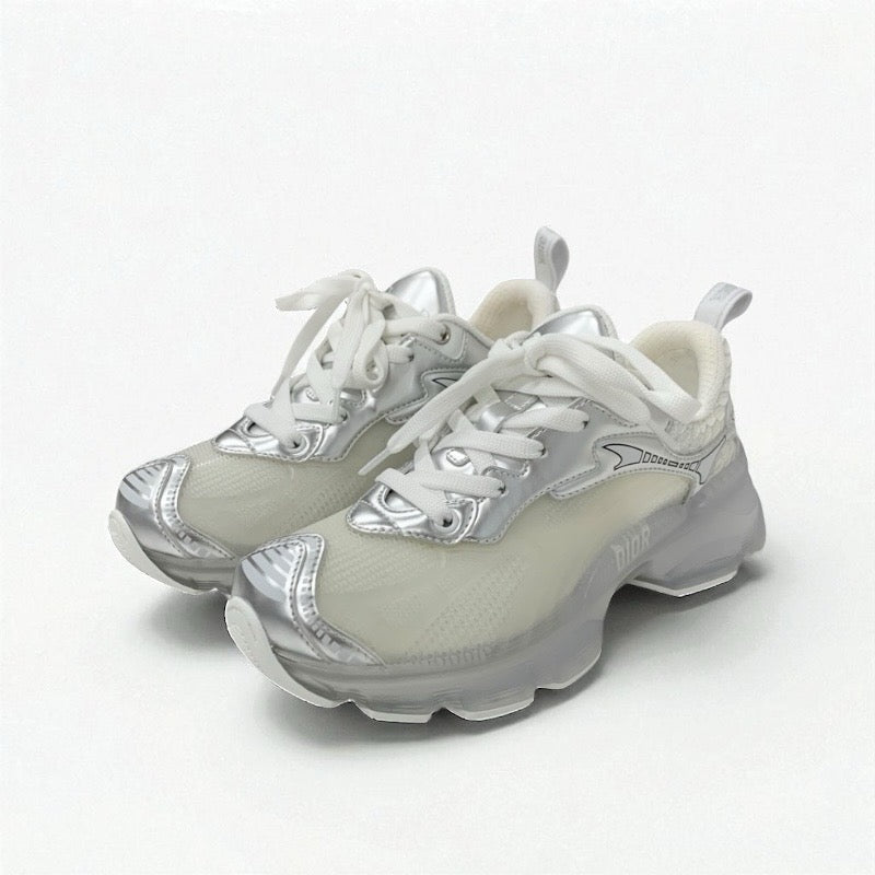 Dior Vibe スニーカー ホワイト/グレー Dior Vibe Trainers - Shoes - Woman | DIOR
