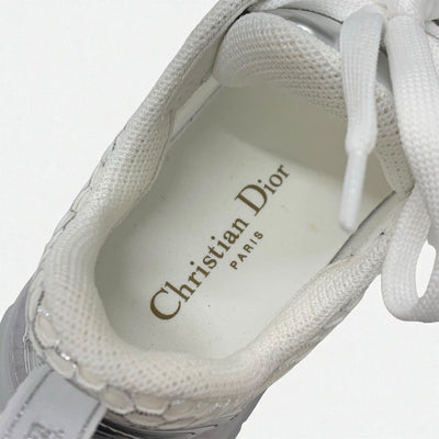 クリスチャンディオール CHRISTIAN DIOR Dior Vibe スニーカー 靴 シューズ レザー ラバー シルバー ホワイト ロゴ メッシュ