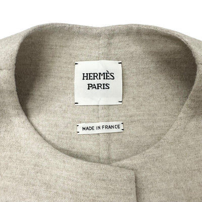 Hermes HERMES outerwear, cashmere, beige, unused, long, vest, gilet