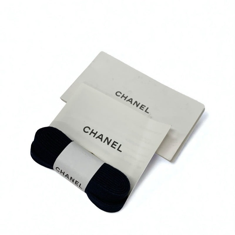 シャネル CHANEL スニーカー 靴 シューズ ニット スエード ネイビー ココマーク ロゴ